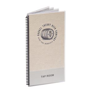 Clear Spiral Bound Menu Cover