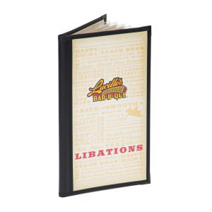 Clear Spiral Menu Cover