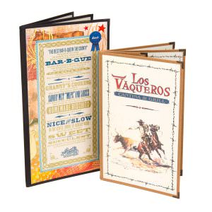 Clear Stitched Plastic Menu Covers