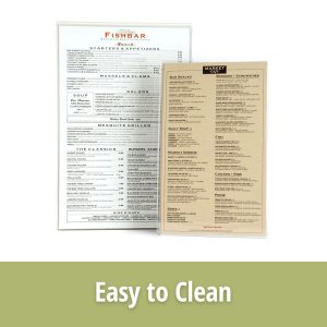 Extra Rigid Heat-Sealed Menu Covers